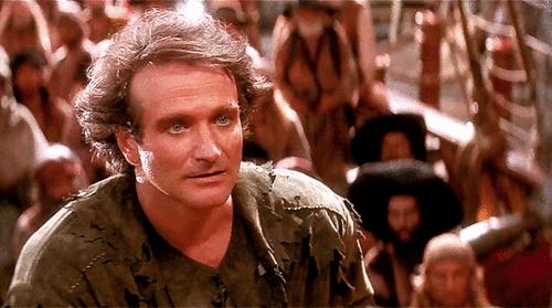 Robin Williams as Peter Pan Banning in Hook (1991) - Robin ...