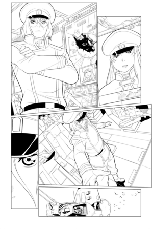  Robotech:Remix issue two (November 13th. 2019), linedrawing sample "A" por Elmer Damaso (@iq40mail )