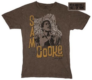  Sam Cooke Rock n' Roll Hall of Fame camisa, camiseta