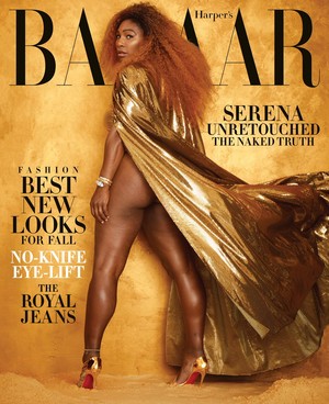  Serena Williams on the August 2019 cover of Harper’s Bazaar