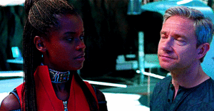  Shuri and Everett Ross -Black panther (2018)