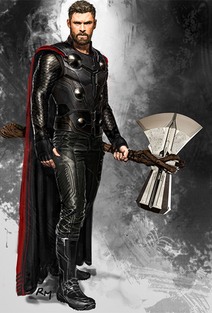  Thor in Avengers: Infinity War concept art par Ryan Meinerding