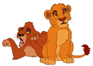 scar and mufsa as cubs