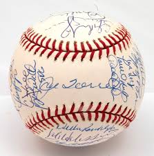  2001 New York Yankees Autographed Baseball