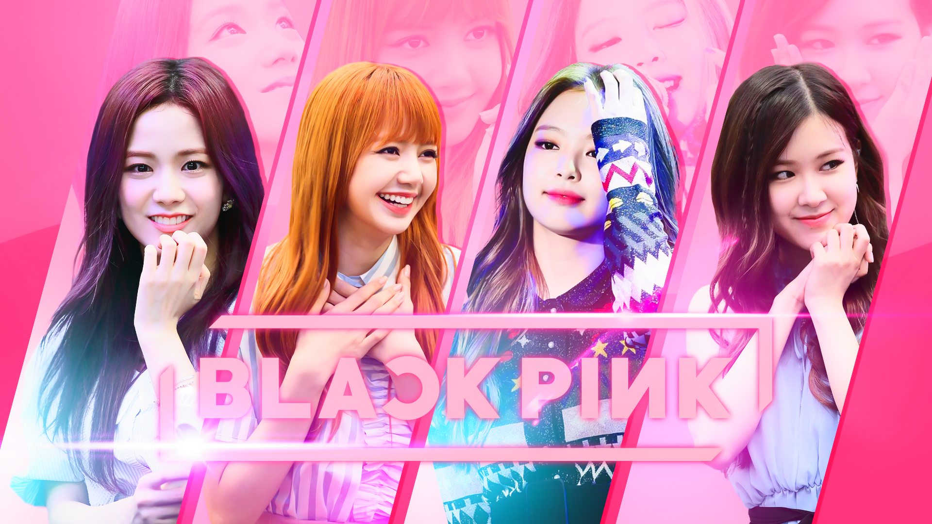 BLACKPINK 바탕화면 - Black 담홍색, 핑크 바탕화면 (43078211) - 팬팝