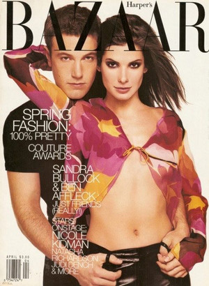  Ben Affleck and Sandra Bullock - Harper's Bazaar Cover - 1999