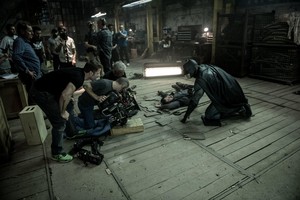  Ben Affleck behind the scenes of batman v. Superman: Dawn of Justice