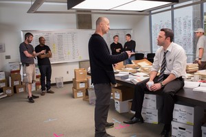 Ben Affleck behind the scenes of The Accountant