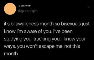 Bisexual awareness month  