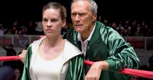  Clint Eastwood, Hillary Swank and 摩根 Freeman in Million Dollar Baby (2004)
