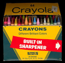  Crayola Crayons 64 Color Edition With A Built-in Sharpener