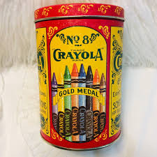  Crayola Metal Tin Container