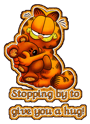  Garfield Stops sa pamamagitan ng To Drop Off A Hug