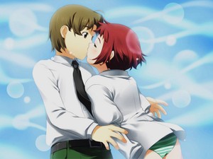  Hisao Nakai and Rin Tezuka karatasi la kupamba ukuta