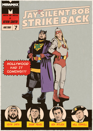  স্থূলবুদ্ধি বাচাল ব্যক্তি and Silent Bob - 'Jay and Silent Bob Strike Back' Poster