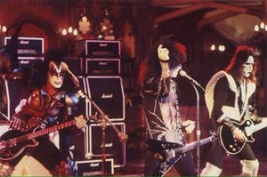  KISS ~filming of Detroit Rock City for ABC's Paul Lynde Halloween Special....October 20, 1976