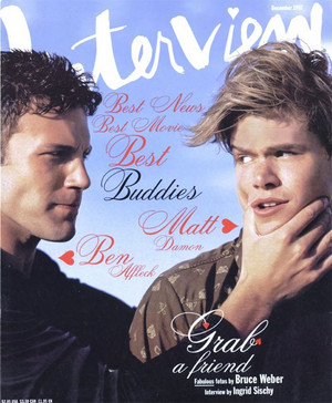 Matt Damon and Ben Affleck - Interview Magazine Cover - 1997
