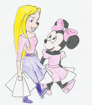  Minnie topo, mouse & Heartfilia Macpoodle