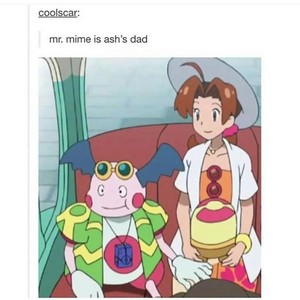 Mr mime is Ash's dad