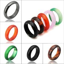  Multicolor Jade Rings