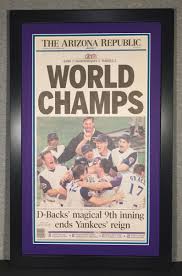  Plaque Commemorating 2001 World Series Championship