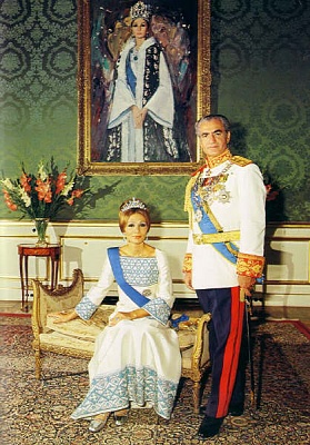 The Last Shah of Iran with His Wife, the Last Shahbanu (Empress) of Iran