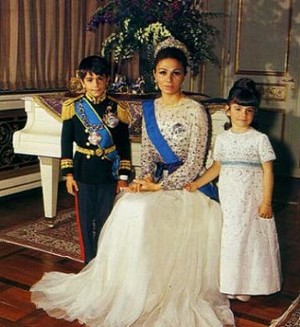 The Last Shahbanu (Empress) of Iran with Her Children