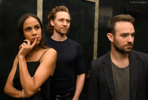  Tom Hiddleston, Charlie Cox and Zawe Ashton, Behind the scenes Betrayal cast photoshoot 2019