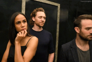  Tom Hiddleston, Charlie Cox and Zawe Ashton, Behind the scenes Betrayal cast photoshoot 2019