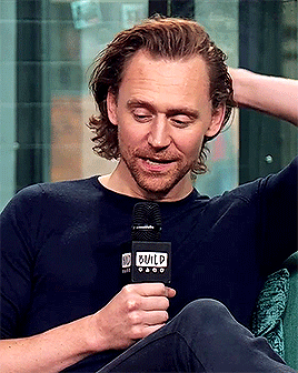  Tom 'playing with his hair' Hiddleston