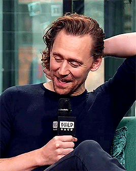  Tom 'playing with his hair' Hiddleston