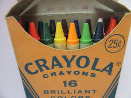  Vintage Box Of Crayola Crayons