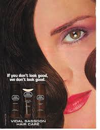  Vintage Promo Ad For Vidal Sassoon Hair Care Line