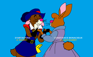  Walt disney Robin capuz, capa Meets D'artagnan