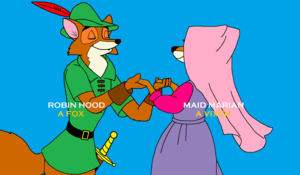  Walt Disney Robin hud, hood Meets D'artagnan