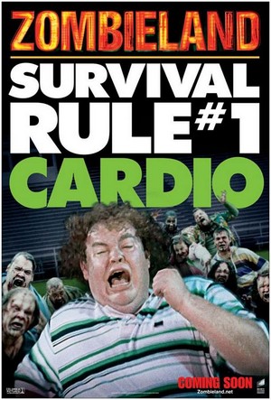  Zombieland (2009) Poster - Survival Rule 1: Cardio