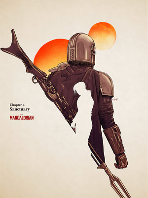  ‘Star Wars: The Mandalorian’ episode posters door Doaly