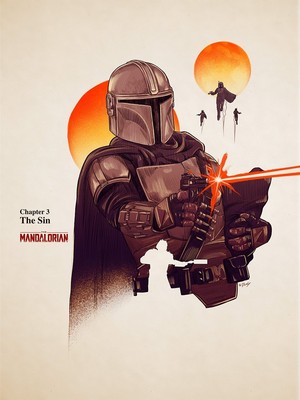  ‘Star Wars: The Mandalorian’ episode posters سے طرف کی Doaly