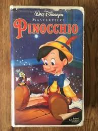  1940 Disney Cartoon, Pinnochio, On video cassette, videocassette