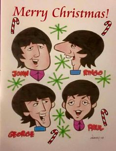  Beatles Cartoon krisimasi