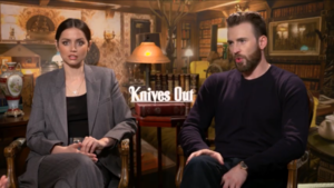  Chris Evans and Ana De Armas interview for Knives Out
