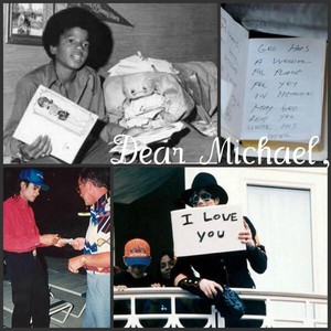  Michael with 粉丝 mail