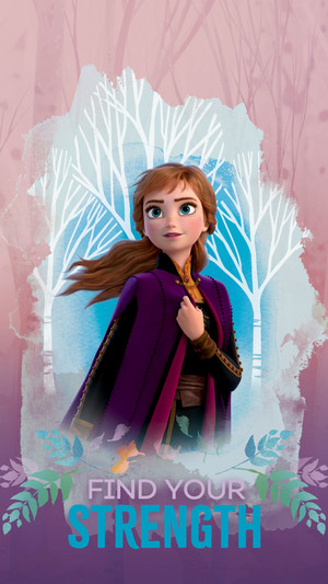  Frozen - Uma Aventura Congelante 2 - Anna Phone wallpaper