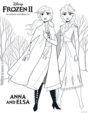  アナと雪の女王 2 Coloring Page