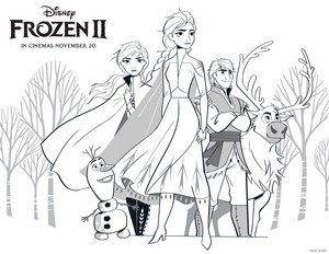  Frozen - Uma Aventura Congelante 2 Coloring Page