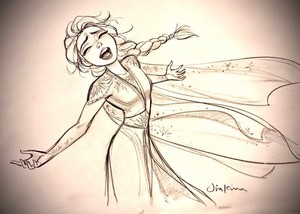  Frozen 2 Concept Art - Elsa