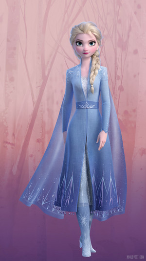  frozen 2 - Elsa Phone fondo de pantalla