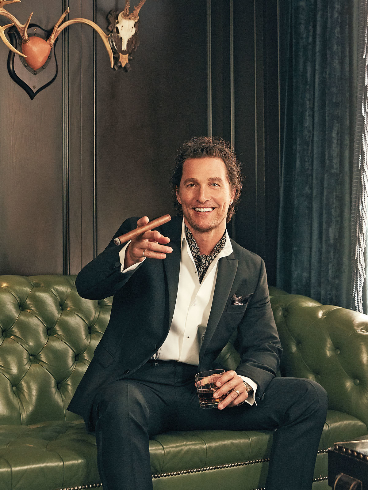 Matthew McConaughey - Cigar Aficionado Photoshoot - 2018