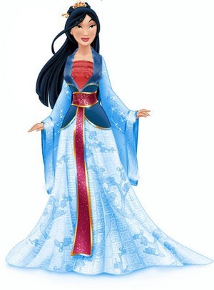  Mulan - Blue dress (recolored redesign)