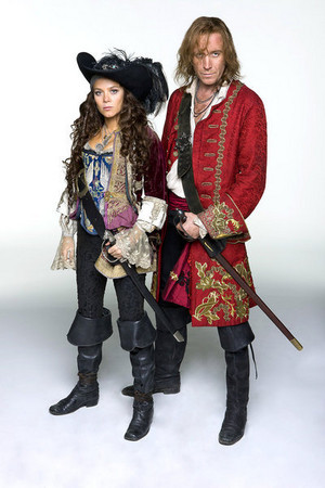  Neverland (2011) Portrait - Anna Friel as Elizabeth Bonny and Rhys Ifans as Jimmy Hook